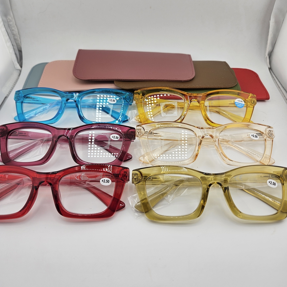 Reavee Women's Reading Glasses With Spring Hinge 6 Pair Brand New